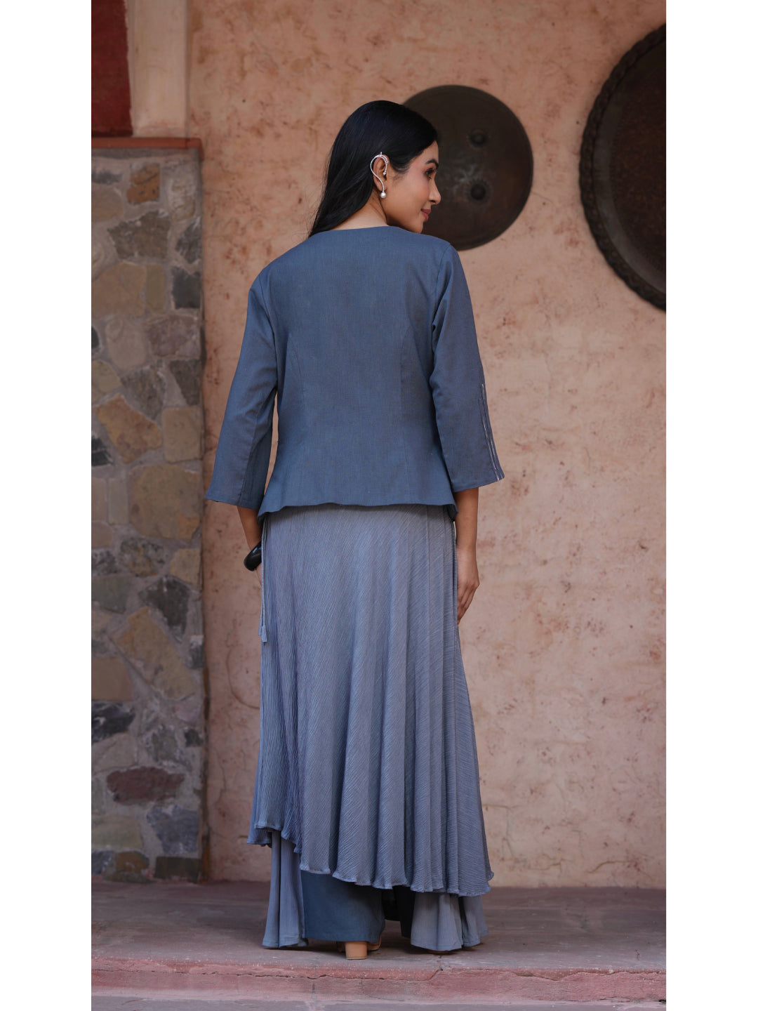 Timeless Terracotta Angrakha Set