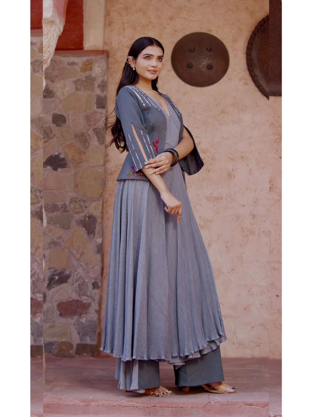 Timeless Terracotta Angrakha Set