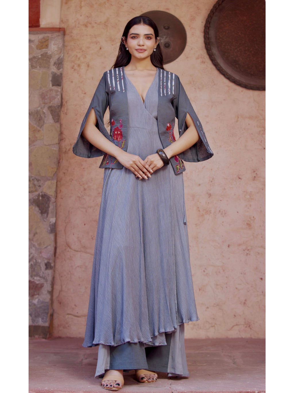 Timeless Terracotta Angrakha Set