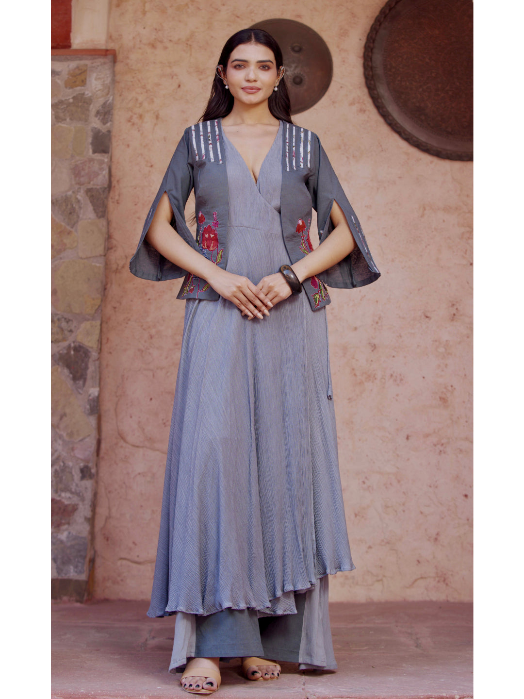 Timeless Terracotta Angrakha Set