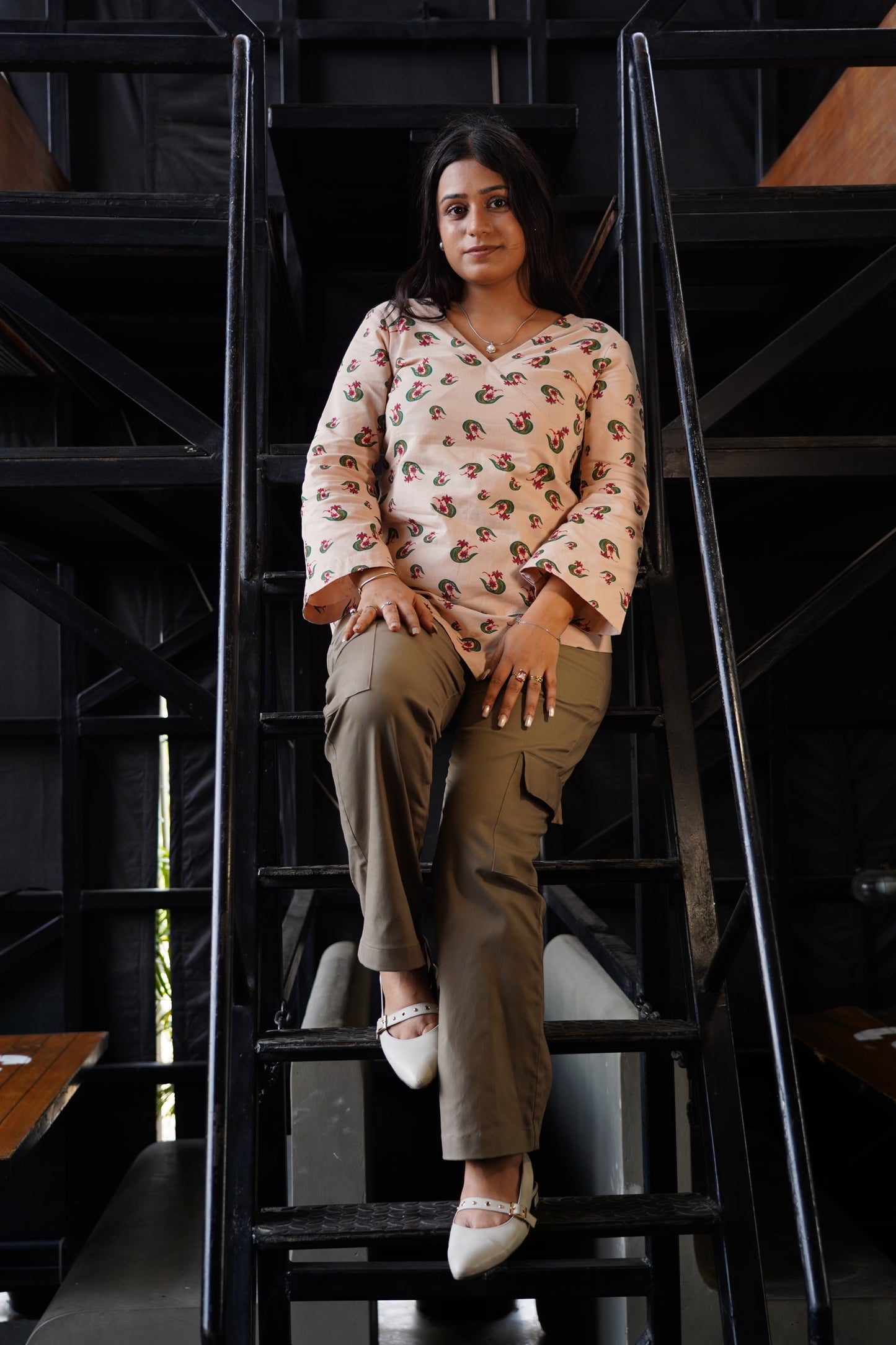 corset top - jeans (whispers of jaipur)